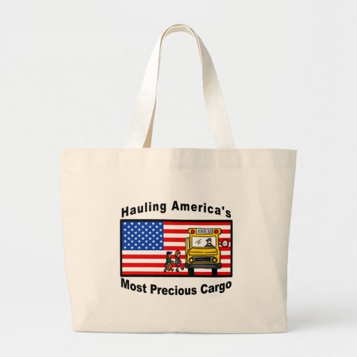 School Bus Cotton Canvas Tote - Customized Bags