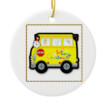 School Bus Driver Christmas Ornament