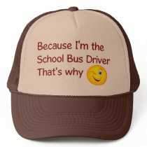 School Bus Driver Hat by transportationtees School Bus Driver Hat