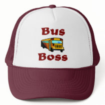 School Bus Driver Hat. Bus Boss. by transportationtees School Bus Driver Hat. Bus Boss.