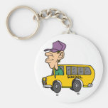 School Bus Driver Keychain