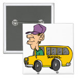 School Bus Driver Pinback Button