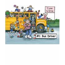 School Bus Driver Shirt by ZachBear School Bus Driver Shirt