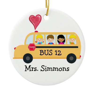 School Bus Driver - SRF Christmas Ornament