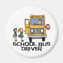 School Bus Driver T-shirts and Gifts. Fridge Magnet