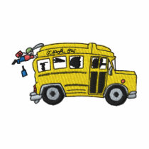 School Bus embroidered shirts