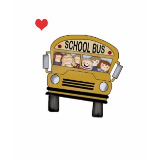 School Bus I Love Preschool shirt
