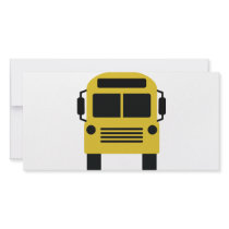 school bus icon photo cards