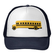 School bus mesh hats