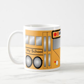 School bus mug