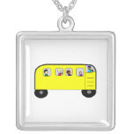 School Bus - necklace