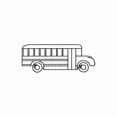 School bus APPLIQUE machine embroidery design CD | eBay