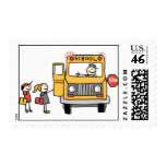 School Bus Postage Stamps