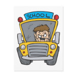 School Bus Postcard