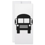 school bus sign custom rack cards