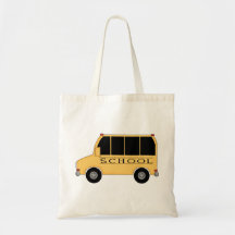 School Bus Tote Bags