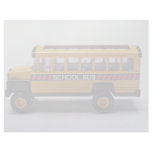 School bus toy for kids custom letterhead