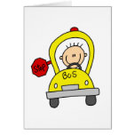 School Bus With Driver Card