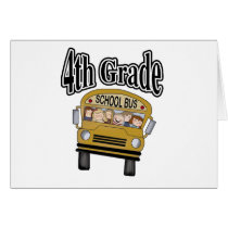 School Bus with Kids 4th Grade cards by school_teacher School Bus with Kids 4th Grade cards