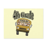 School Bus with Kids 4th Grade T-shirts and Gifts
