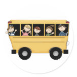 School Bus with Kid's & Driver D2 Stickers