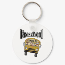 School Bus with Kids Preschool keychains