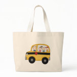 School Bus with Kids T-shirts and Gifts bags