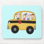 School Bus with Kids T-shirts and Gifts