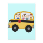 School Bus with Kids T-shirts and Gifts