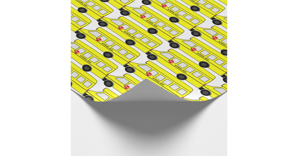 School Bus Wrapping Paper | Zazzle
