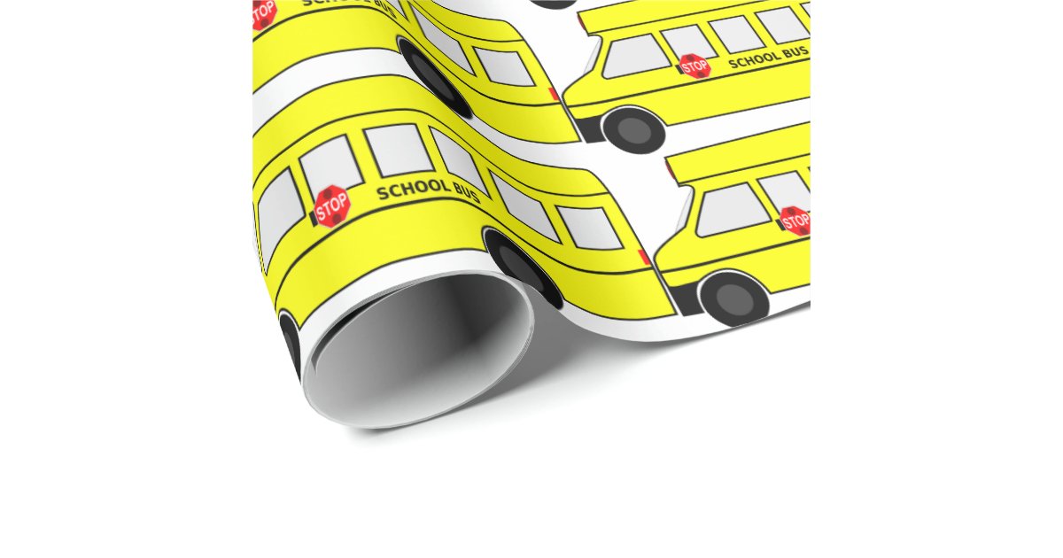 School Bus Wrapping Paper | Zazzle
