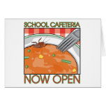 School Cafeteria Greeting Card