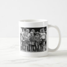 school children start egg and spoon race coffee mug