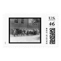 School Class Exercising with Barbells 1899 Stamps