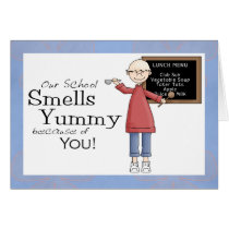 School Cook Thank You Card cards