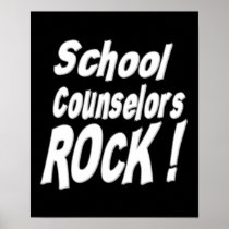School Counselors Rock! Poster Print