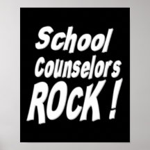 School Counselors Rock! Poster Print