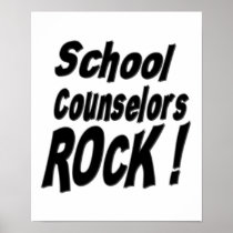 School Counselors Rock! Poster Print