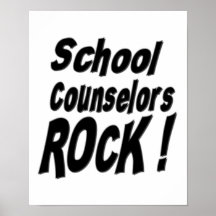 School Counselors Rock! Poster Print