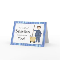 School Custodian Thank You Card