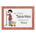School Custodian Thank You Card