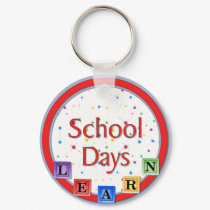 School Days Blocks keychains
