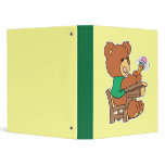 School Days Study Bear binders