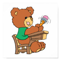 School Days Study Bear posters