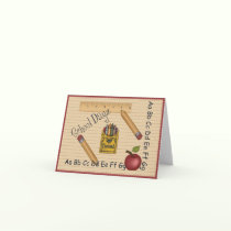 School Dayz Notecard cards
