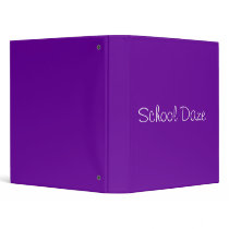 School Daze binders