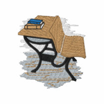 School Desk embroidered shirts by ZazzleEmbroidery School Desk embroidered shirts