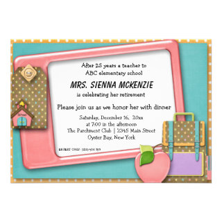 School Event Custom Invitations