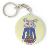 School Girl Anime Art Gallery Character Keychains