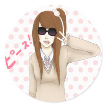 School Girl Sticker by gaze_rock School Girl Sticker